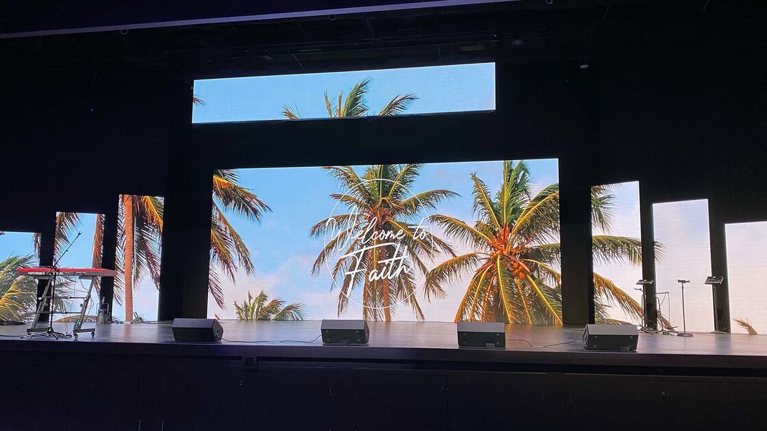 High Contrast Ratio Outdoor LED Display Video Wall for Advertising Event and 3D Visual Screens