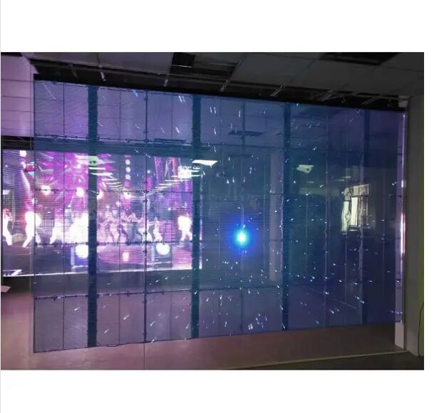 10mm Ultra Thin 60fps Transparent LED Display with 70-75% Light Transmittance for Indoor Outdoor Use