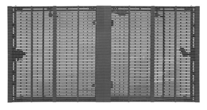 P2.5mm Transparent Retail Led Display Video Wall For Indoor Background Advertising