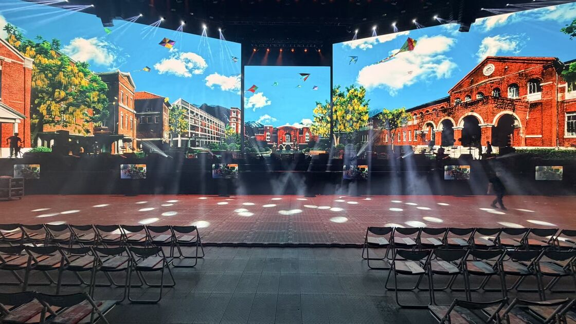 Guide Visual GS Series P4.81 Outdoor Rental LED Display 5000nit IP65 for Stadium Billboard, 7680Hz Dual Backup