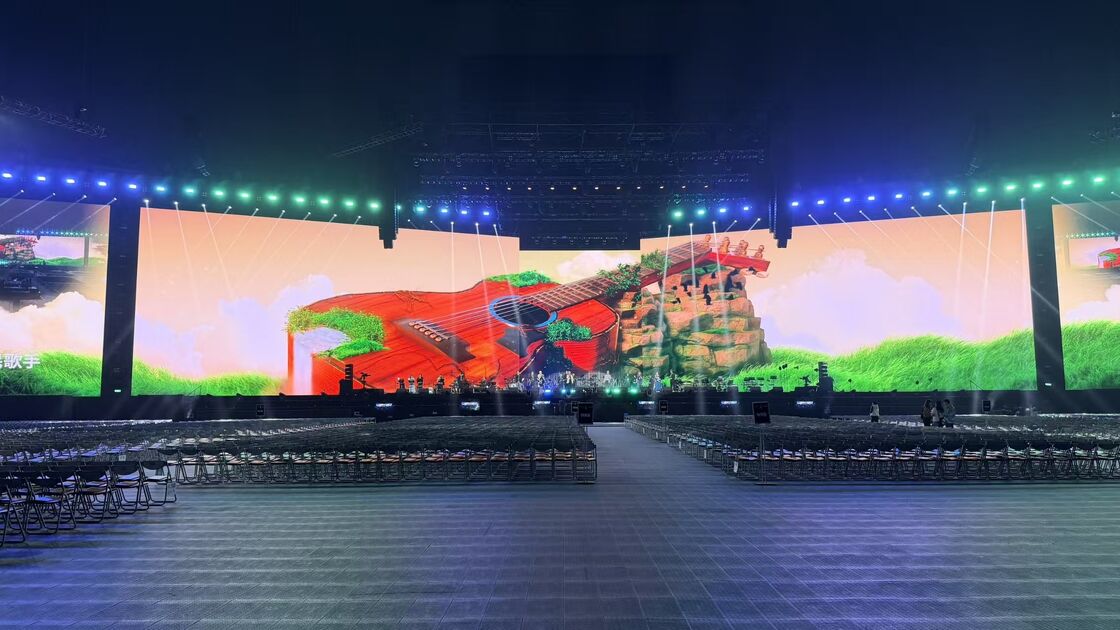 Guide Visual GS Series P4.81 Outdoor Rental LED Display 5000nit IP65 for Stadium Billboard, 7680Hz Dual Backup