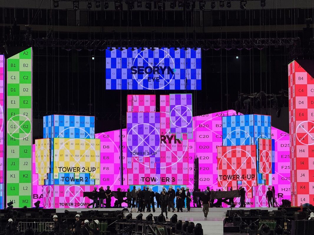 Guide Visual Professional Rental LED Video Wall P3.91, No Black Screen Design, Outdoor Event Display