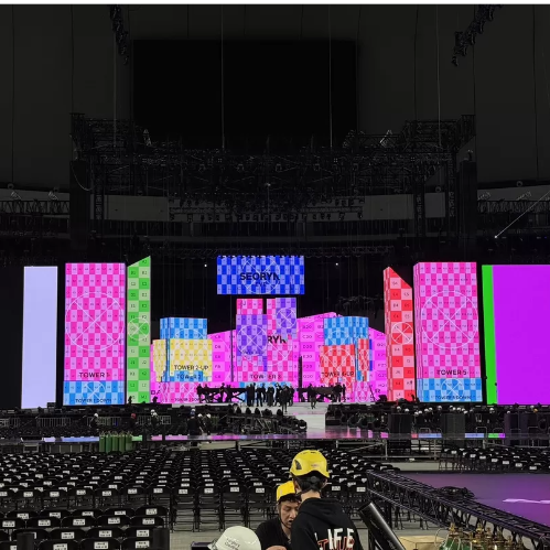 P3.9 Rental LED Display with 7680Hz Refresh Rate and 4500 cd/sqm Brightness for Professional Stage Events