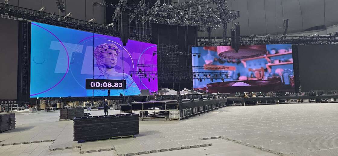 Guide Visual GS Series P3.91 Indoor Rental LED Display for Wedding Events, 7680Hz Dual Backup CE