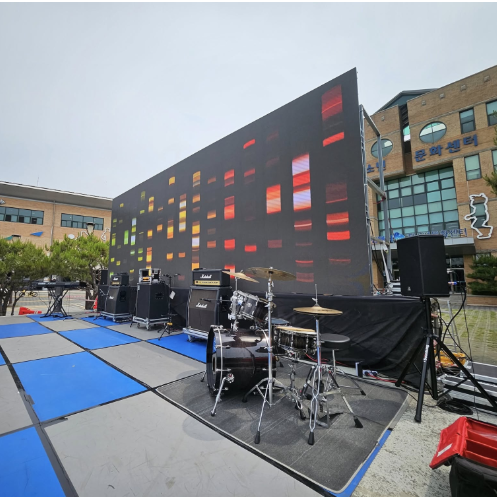 Guide Visual Concert Stage P3.91 Outdoor Rental LED Display for Tours, Quick Lock Dual Backup