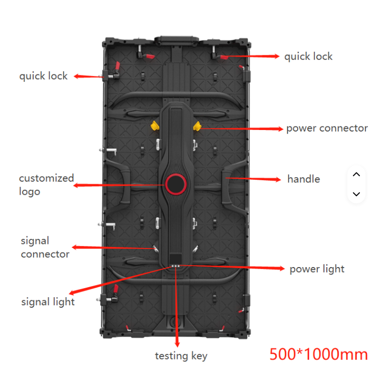 Guide Visual G10  P2.6 P2.97 P3.91Indoor HD Rental LED Video Wall with Never-Blackout Power Backup