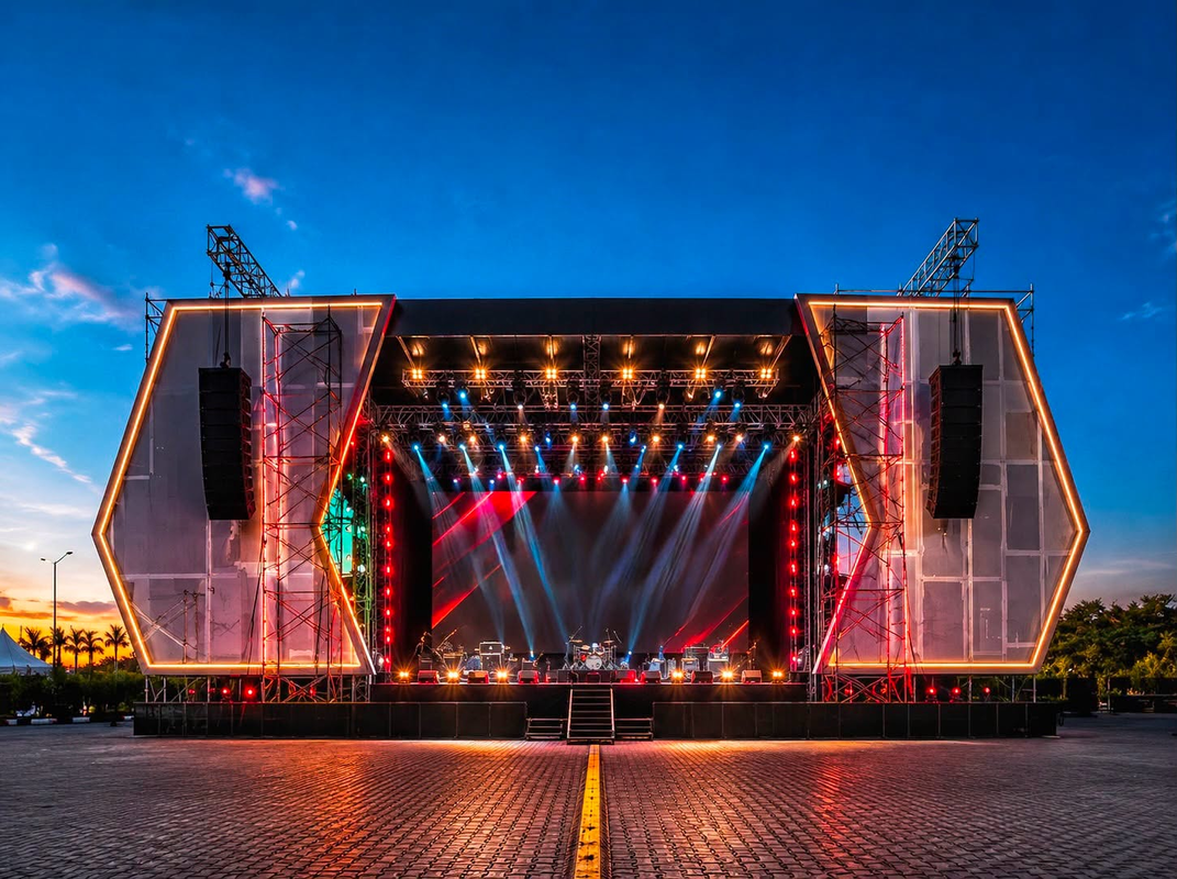 P3.91 Outdoor Rental LED Video Wall Display with 7680Hz Refresh Rate and 4500CD/m² Brightness for Concerts