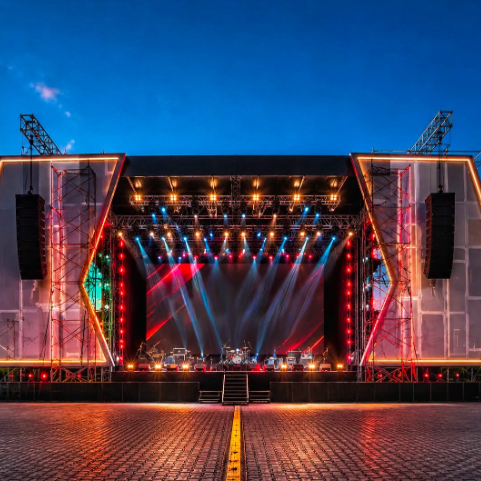 P3.91 Outdoor Rental LED Video Wall Display with 7680Hz Refresh Rate and 4500CD/m² Brightness for Concerts