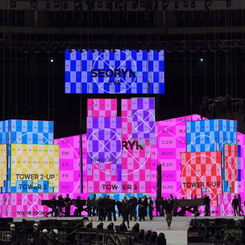 GS Series P3.91 Outdoor Rental LED Screen 7680Hz IP65 Video Wall Display for Live Stage Events